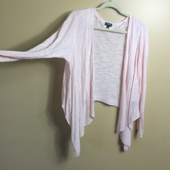 Torrid 1 lightweight pink open cardigan. 1X - Picture 5 of 6